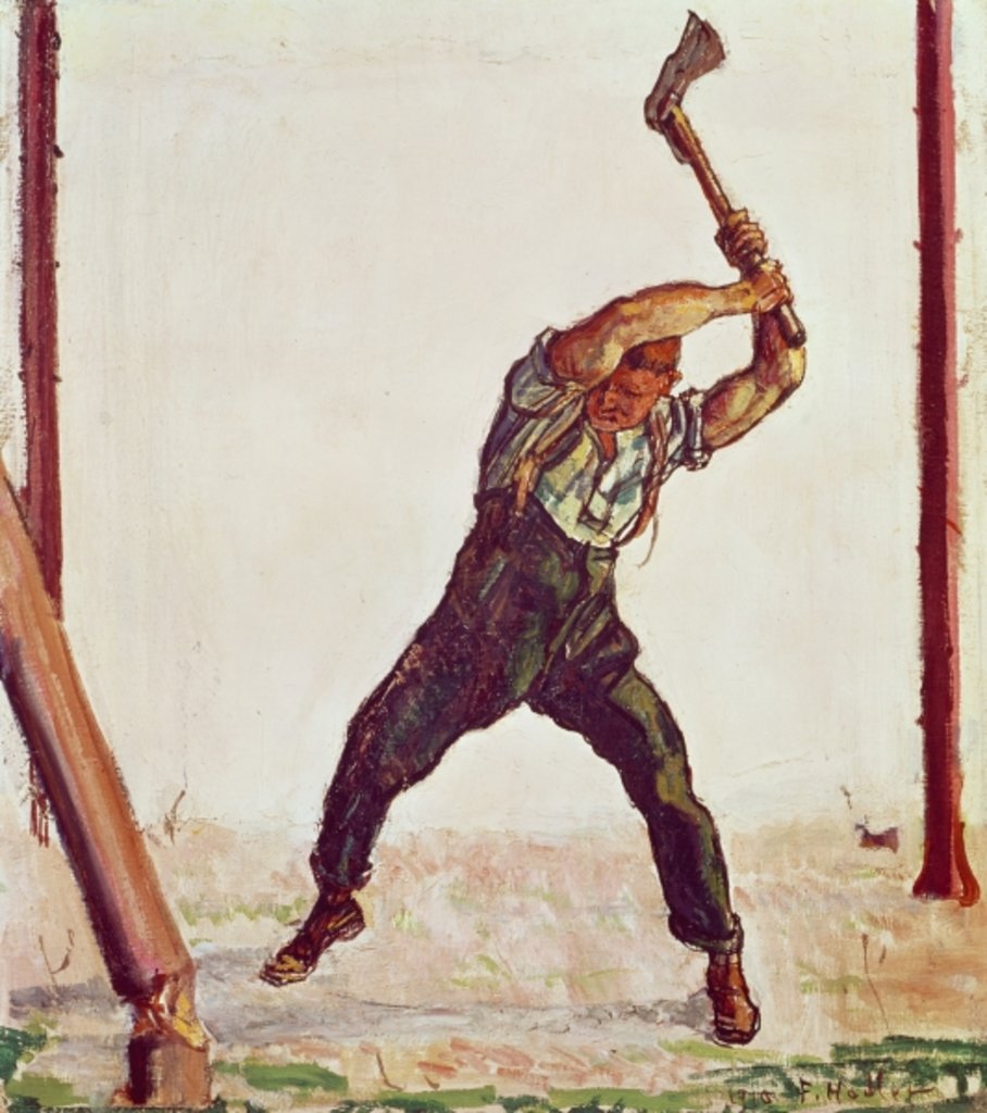 Detail of The Woodman, 1910 by Ferdinand Hodler