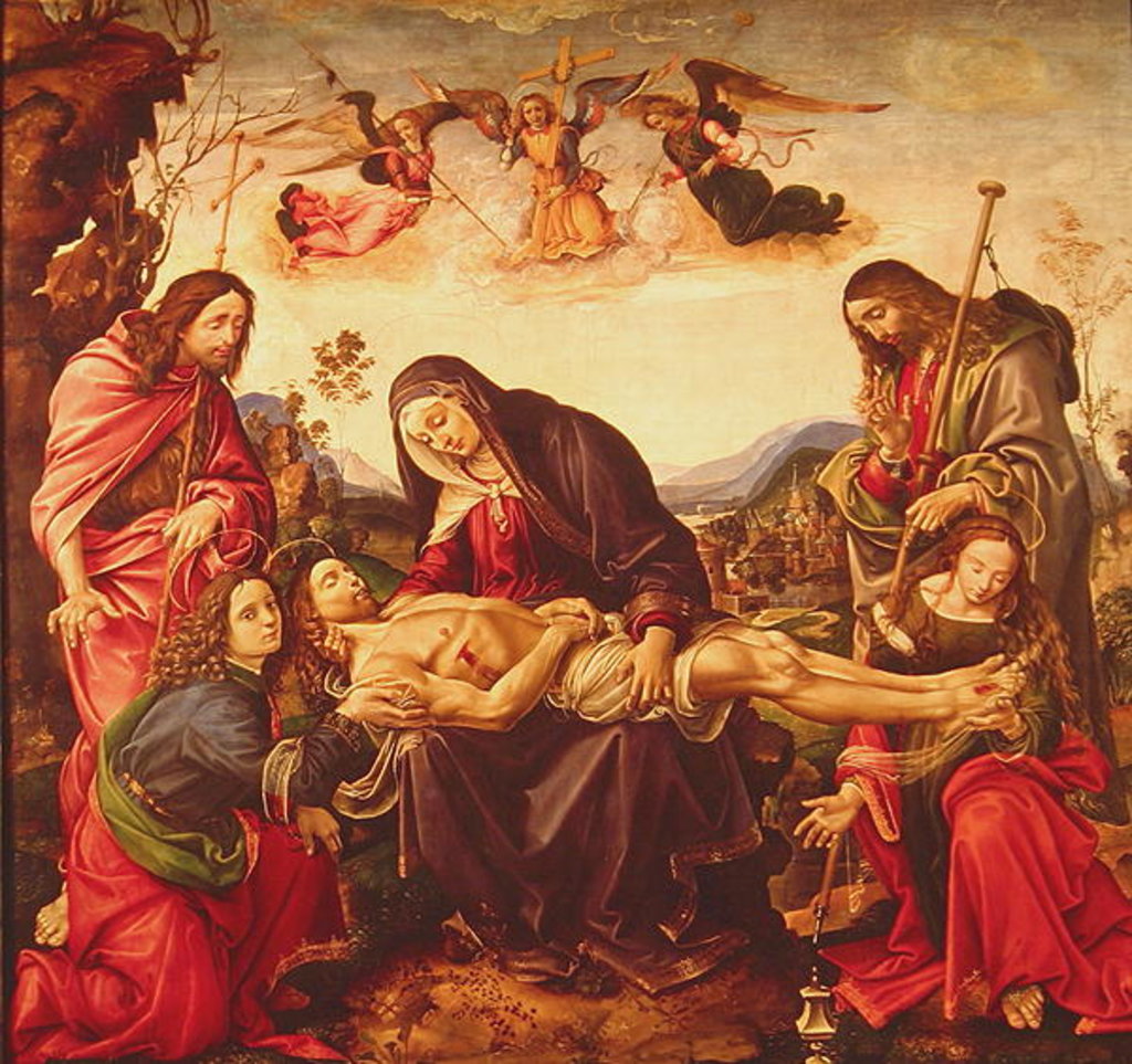 Detail of The Lamentation of Christ by (1476-1524) Capponi