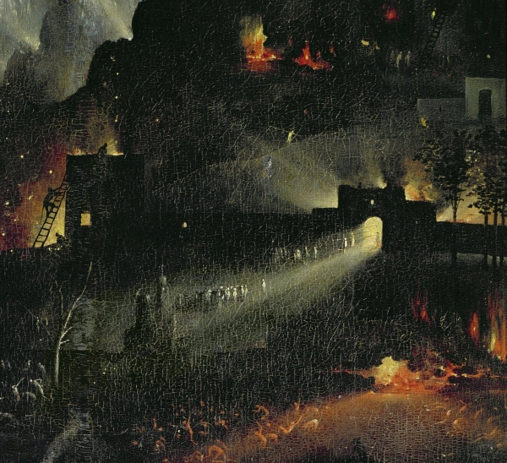 Detail of The Garden of Earthly Delights, 1490-1500 by Hieronymus Bosch