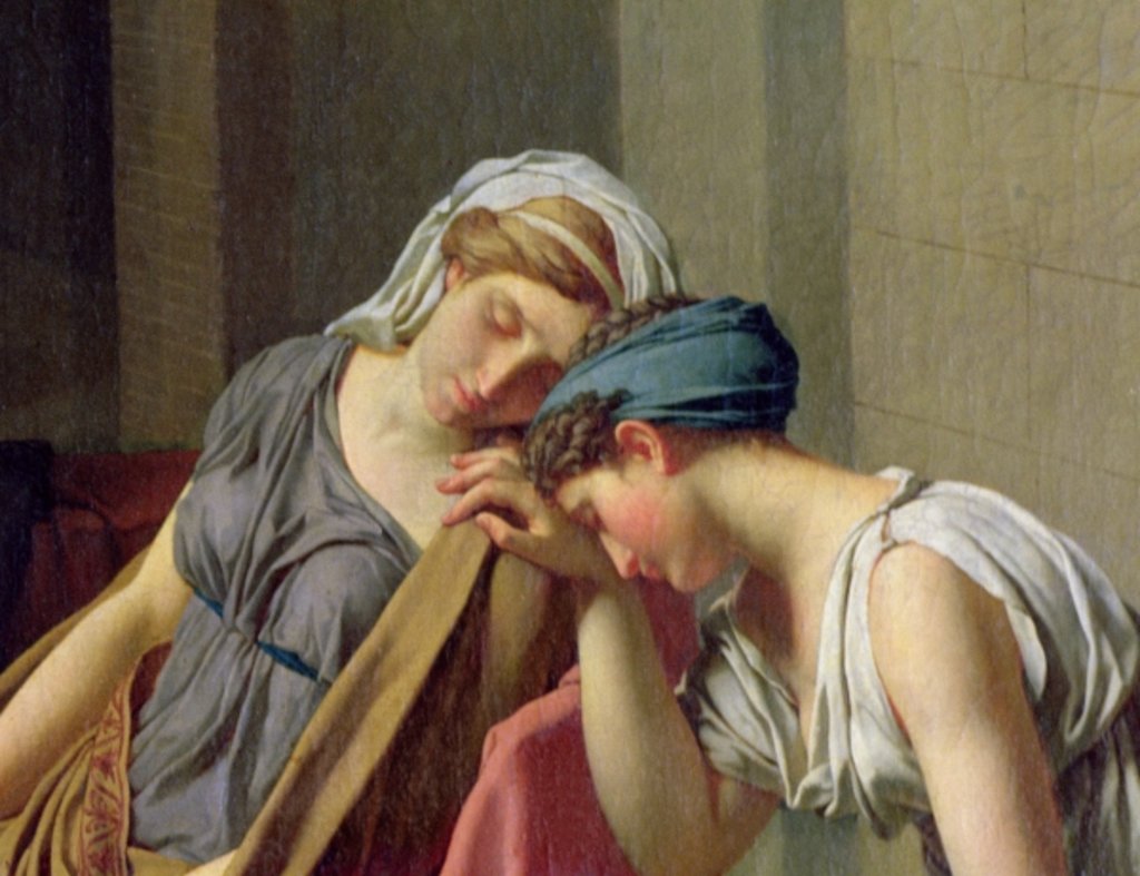 Detail of The Oath of Horatii, 1784 by Jacques Louis David