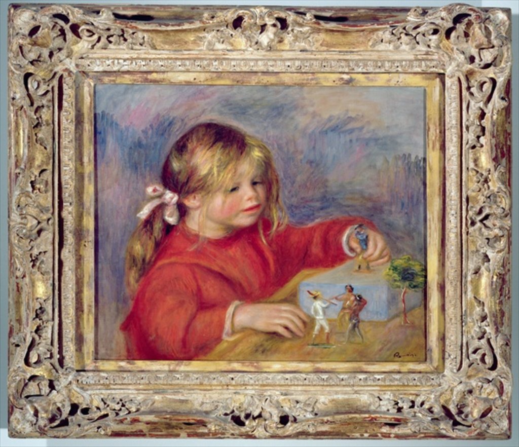 Detail of Claude Renoir at play, c.1905 by Pierre Auguste Renoir