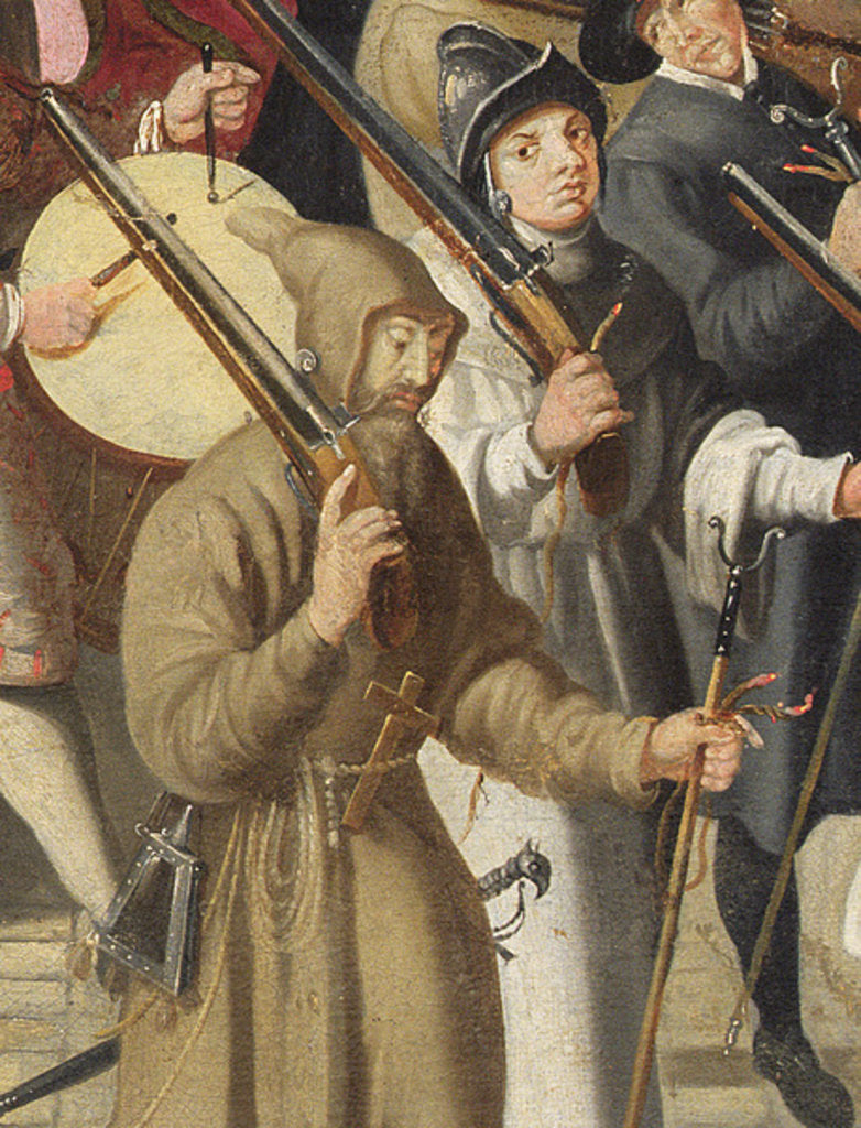 Detail of Procession of the Holy League on the Ile de la Cite by French School