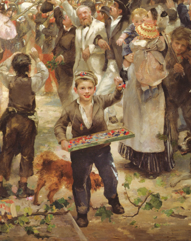 Detail of The 14th July 1880, 1882 by Alfred Roll