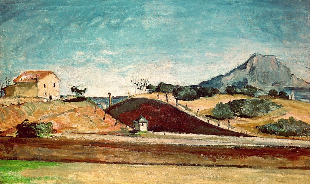 Detail of The Railway Cutting, c.1870 by Paul Cezanne