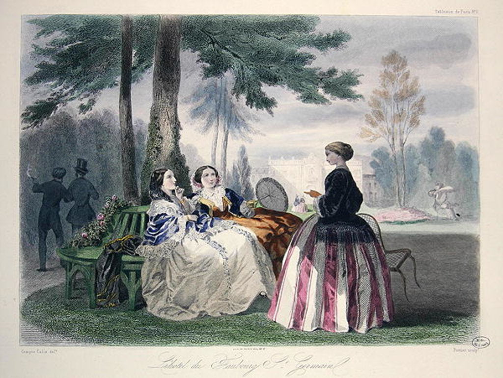 Detail of L'Hotel du Faubourg St-Germain by Francois Claudius Compte-Calix