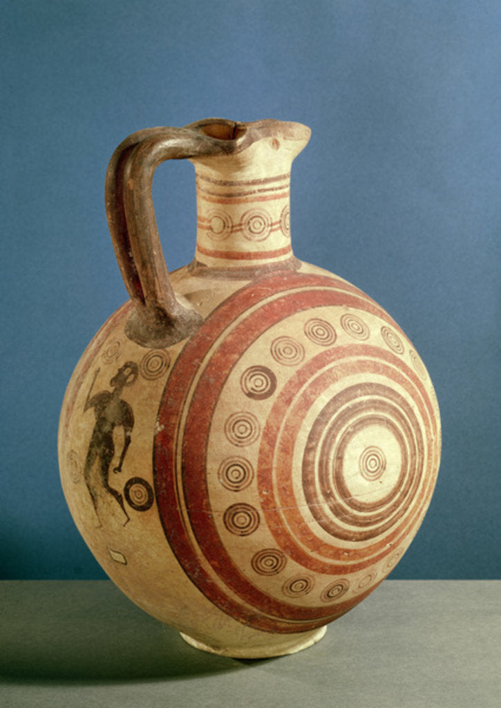 Detail of Oinochoe decorated with concentric circles by Cypriot