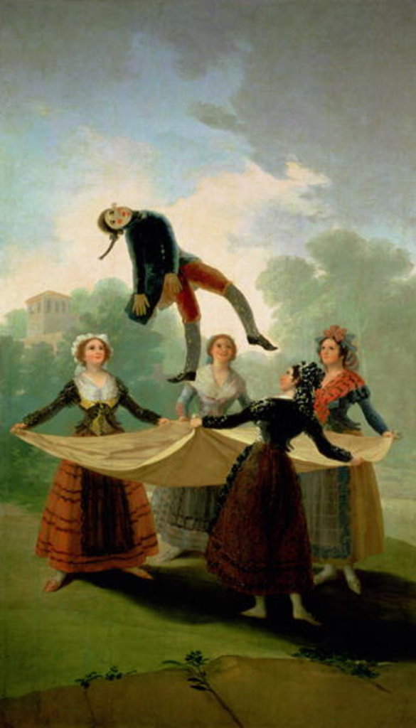 Detail of El Pelele 1791-2 by Francisco Jose de Goya y Lucientes