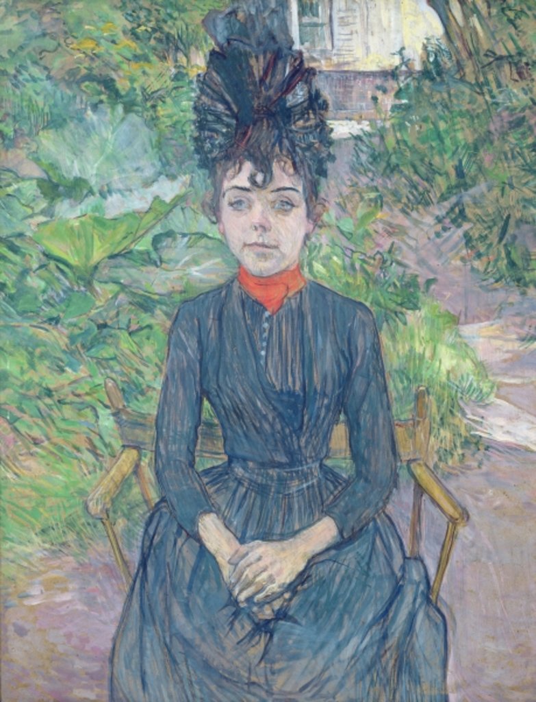 Detail of Justine Dieuhl, c.1891 by Henri de Toulouse-Lautrec