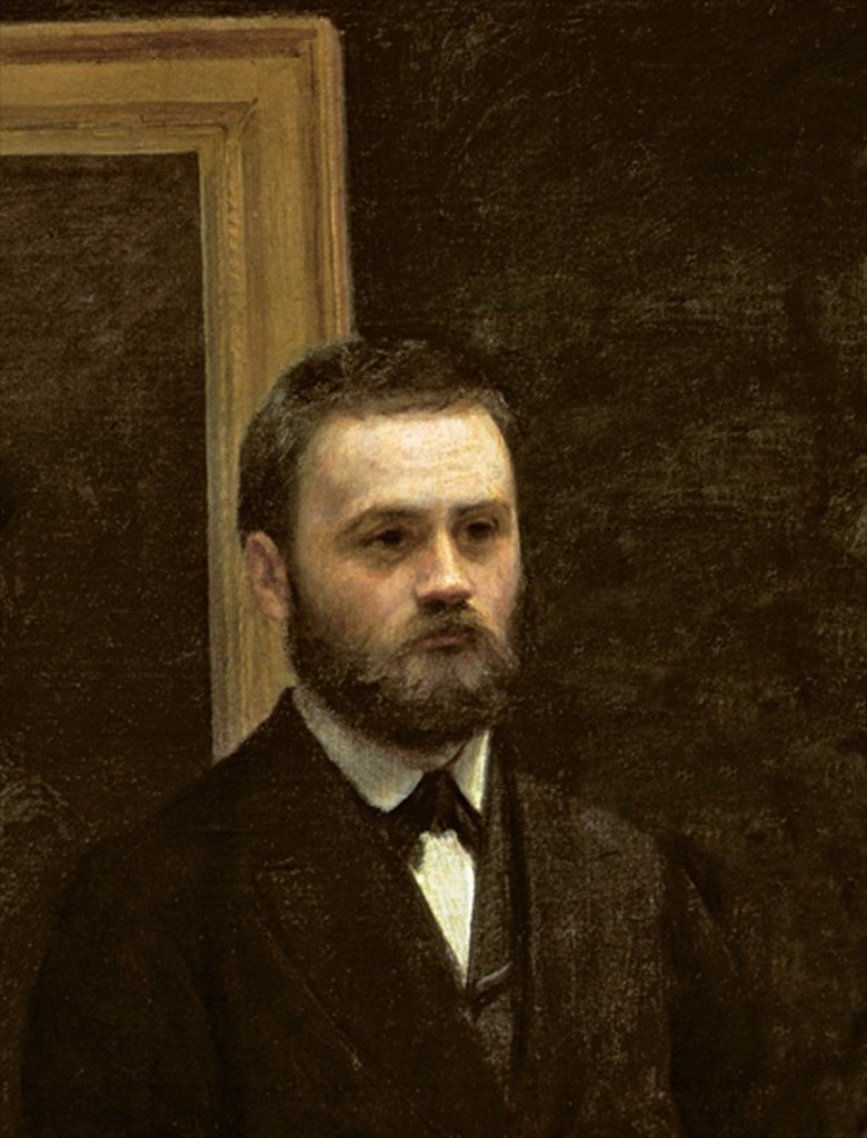 Detail of Studio at Batignolles, 1870 by Ignace Henri Jean Fantin-Latour