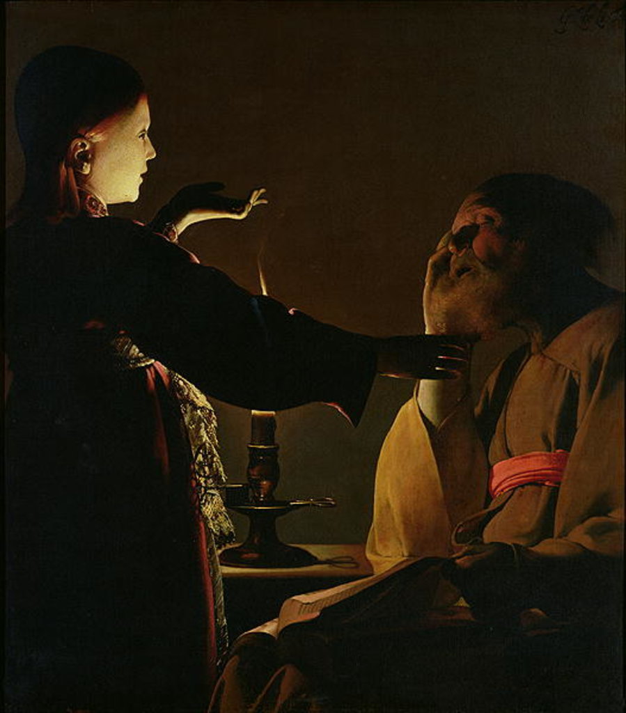 Detail of The Appearance of the Angel to St. Joseph by Georges de la Tour