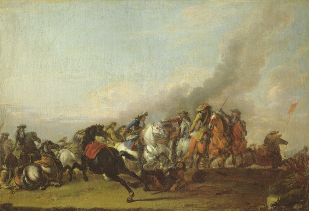 Detail of Collision of the Cavalry by Jacques Courtois