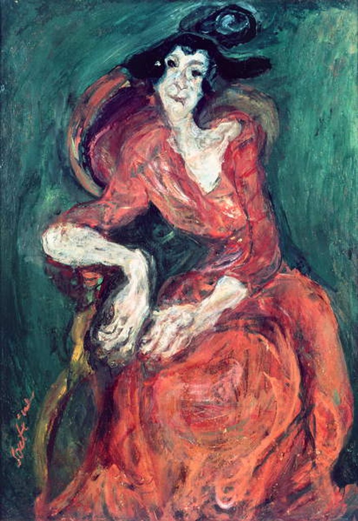 Detail of Woman in Red, 1922 by Chaim Soutine