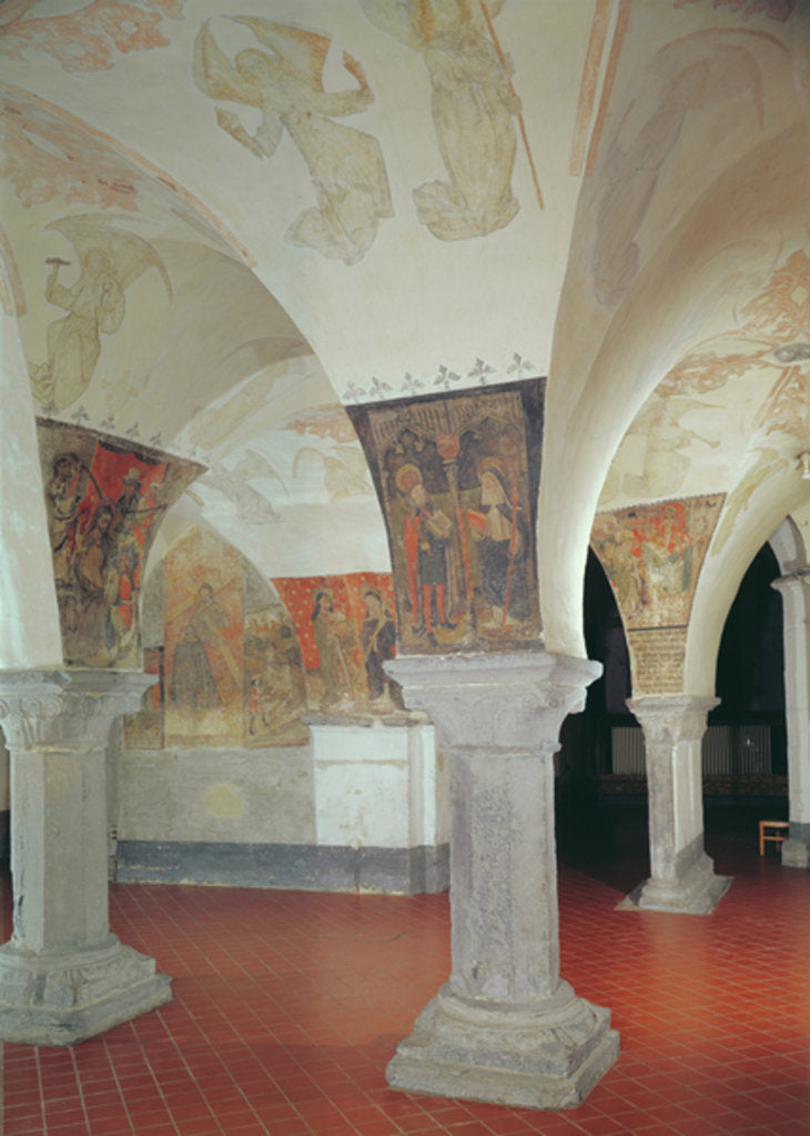 Detail of View of the crypt church by Anonymous