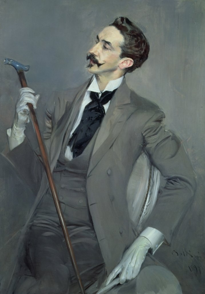 Detail of Count Robert de Montesquiou 1897 by Giovanni Boldini