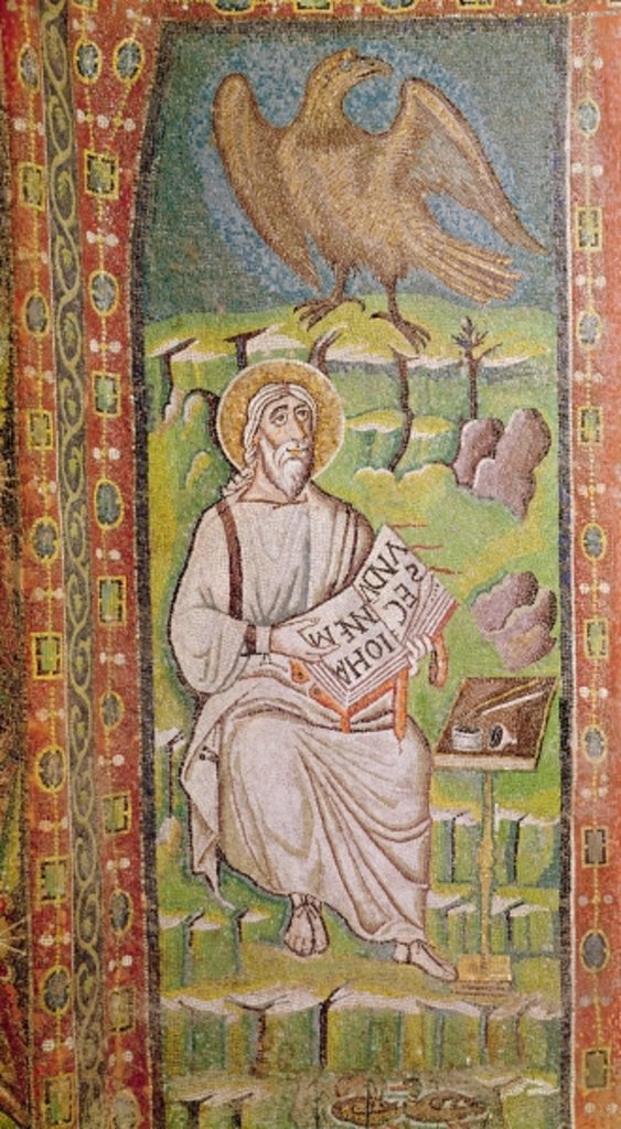 Detail of St. John the Evangelist by Byzantine School