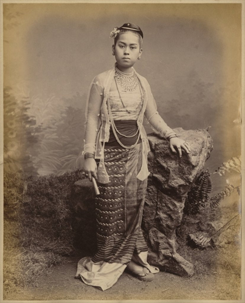 Detail of Young Burmese girl, c.1875 by Philip Adolphe Klier