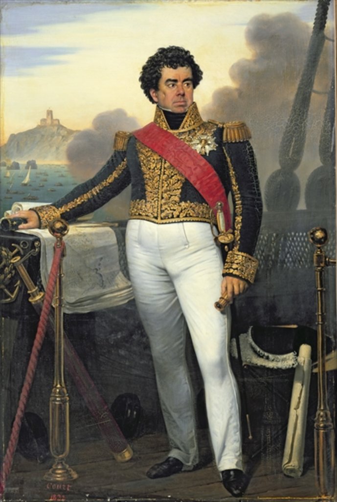 Detail of Victor Guy, baron Duperre, 1832 by Joseph Desire Court