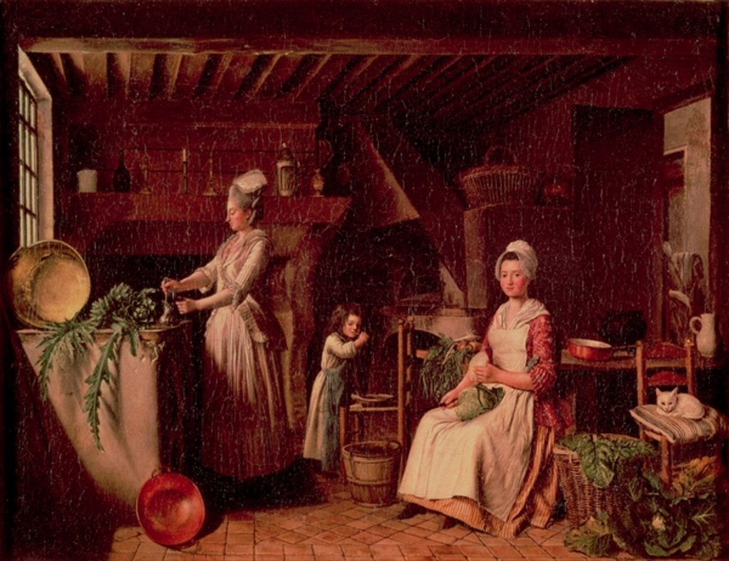 Detail of Provencal Kitchen by Antoine Raspal