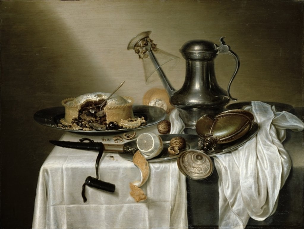 Detail of The Truffle Pie, 1644 by Maerten Boelema de Stomme