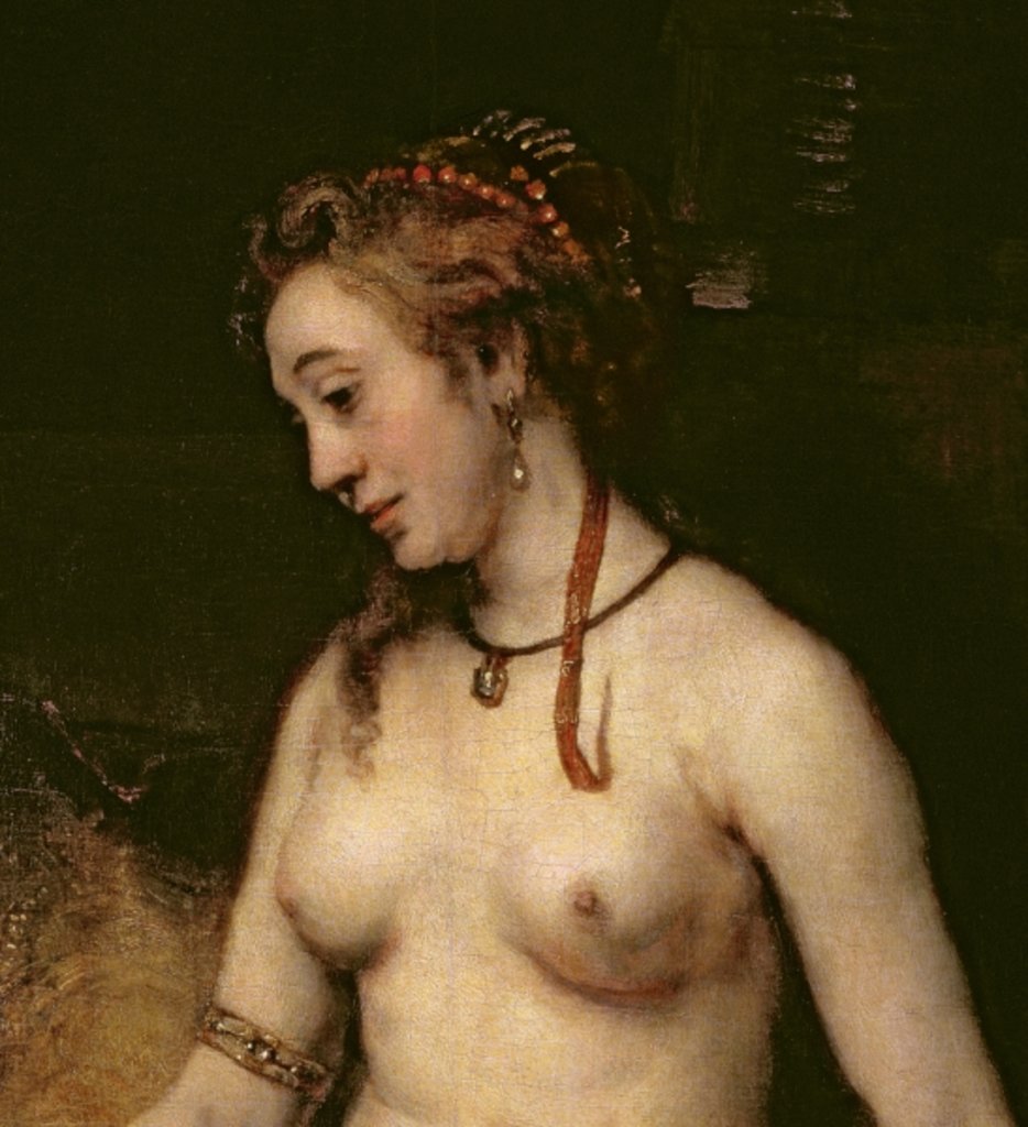 Detail of Bathsheba Bathing, 1654 by Rembrandt Harmensz. van Rijn