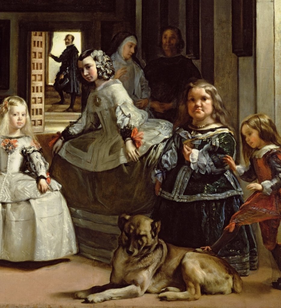 Detail of Las Meninas or The Family of Philip IV, c.1656 by Diego Rodriguez de Silva y Velazquez