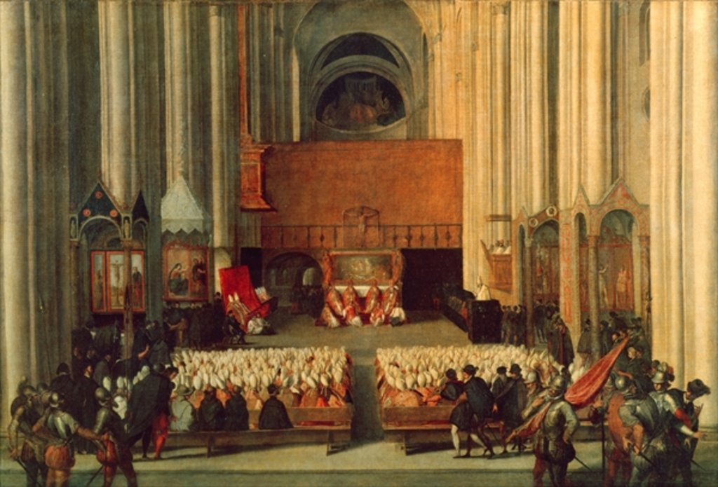 Detail of The Council of Trent, 4th December 1563 by Italian School