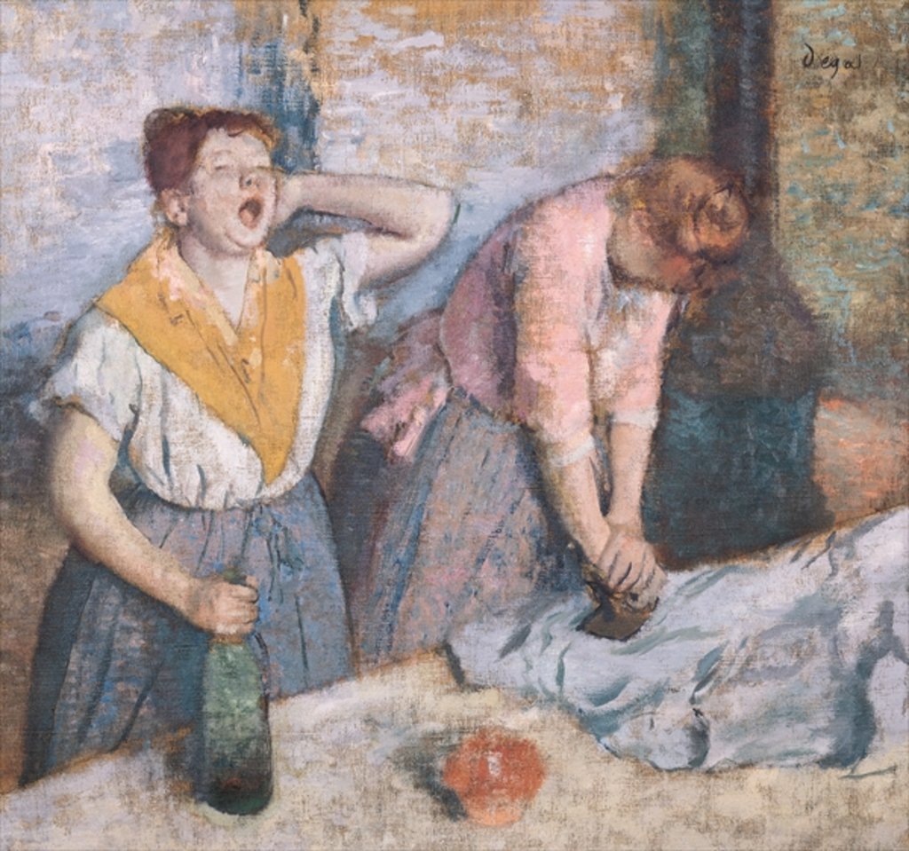 Detail of The Laundresses, c.1884 by Edgar Degas