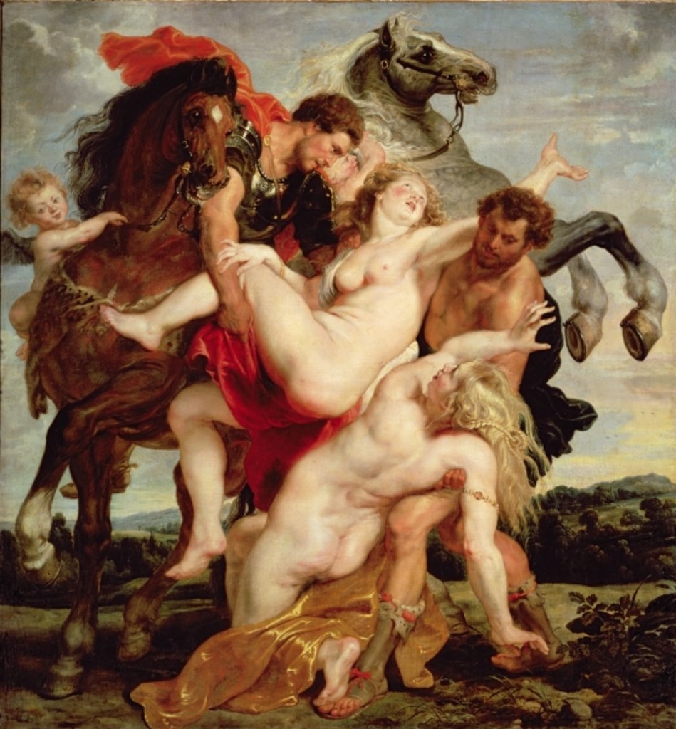 Detail of The Rape of the Daughters of Leucippus, 1618 by Peter Paul Rubens