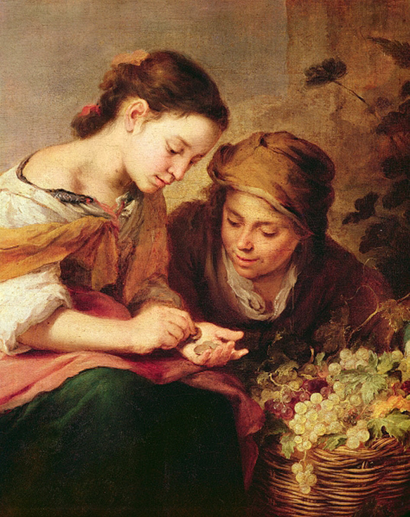 Detail of Detail of The Little Fruit-Seller, 1670-75 by Bartolome Esteban Murillo