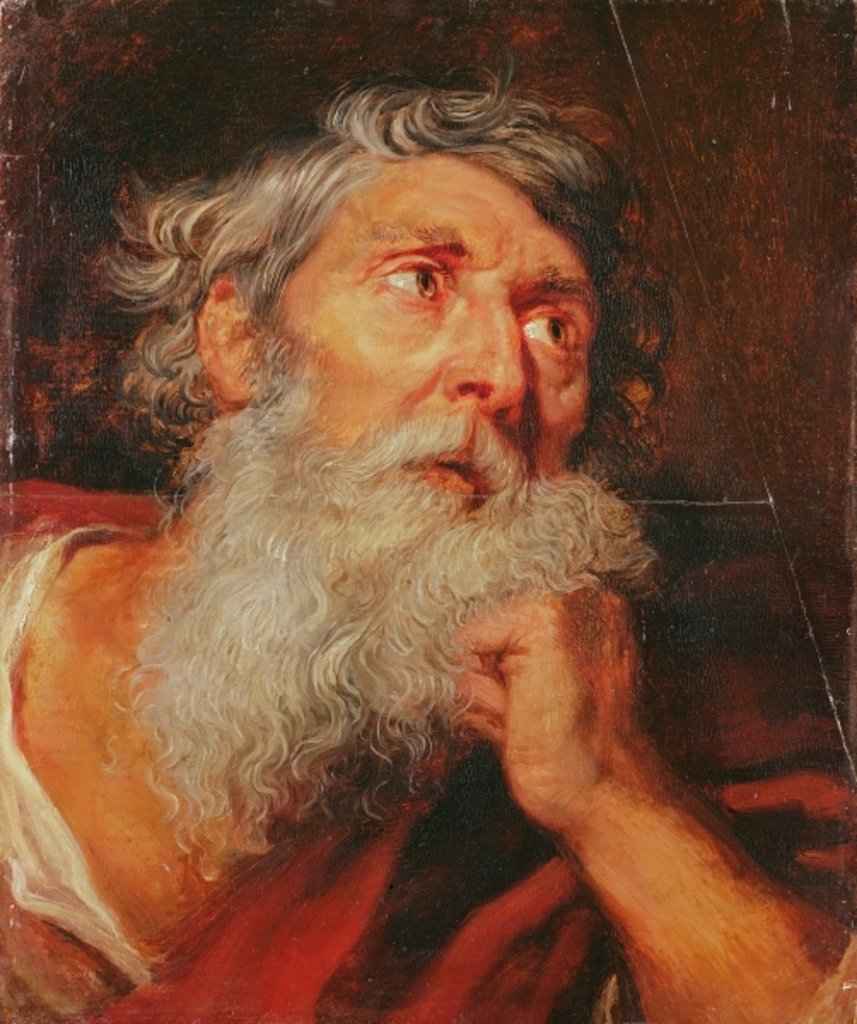 Detail of Head of an Apostle by Anthony van Dyck