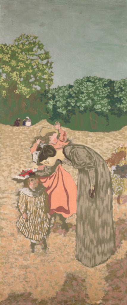 Detail of The Public Gardens: The Questioning, 1894 by Edouard Vuillard