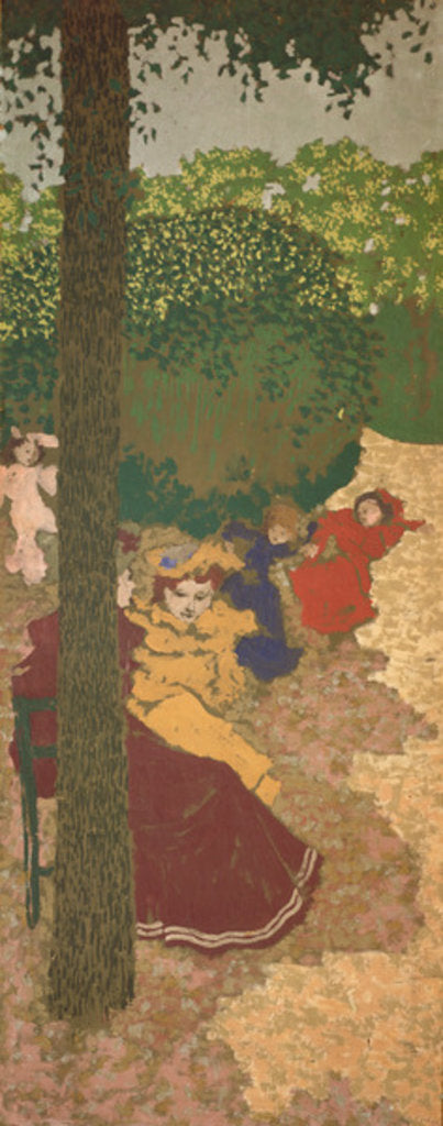 Detail of The Public Gardens: Young Girls Playing, 1894 by Edouard Vuillard