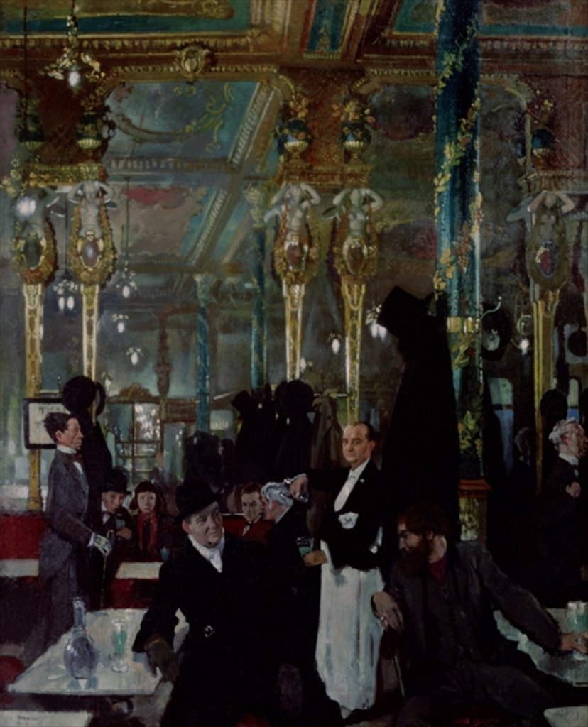 Detail of Cafe Royal, London, 1912 by William Orpen