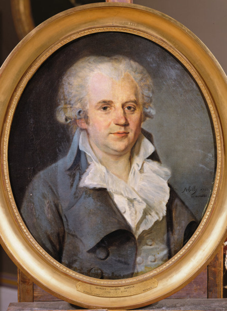 Detail of Georges-Jacques Danton, 1793 by L. L. Schilly