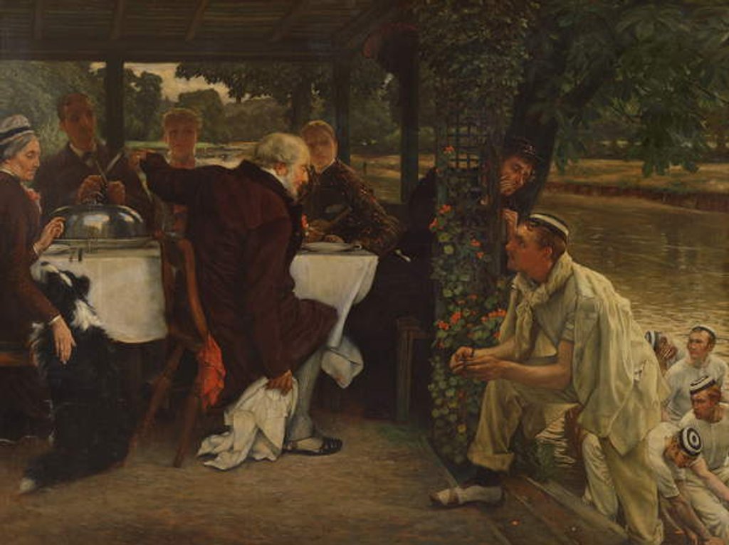 Detail of The Prodigal Son in Modern Life: The Fatted Calf, 1880 by James Jacques Joseph Tissot