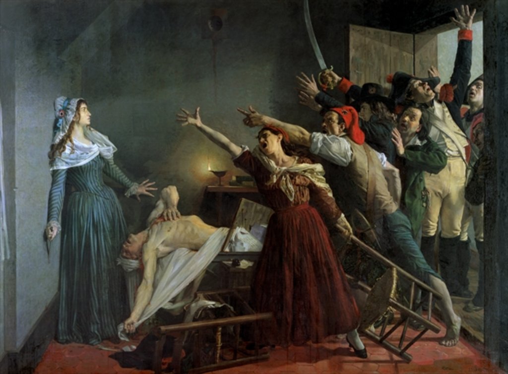 Detail of The Assassination of Marat, 1886 by Jean Joseph Weerts