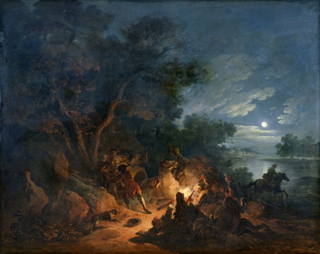 Detail of Attack by Robbers at Night, c.1770 by Philip James de Loutherbourg
