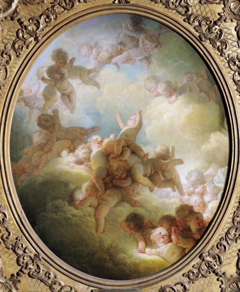 Detail of The Swarm of Cupids, c.1767 by Jean-Honore Fragonard