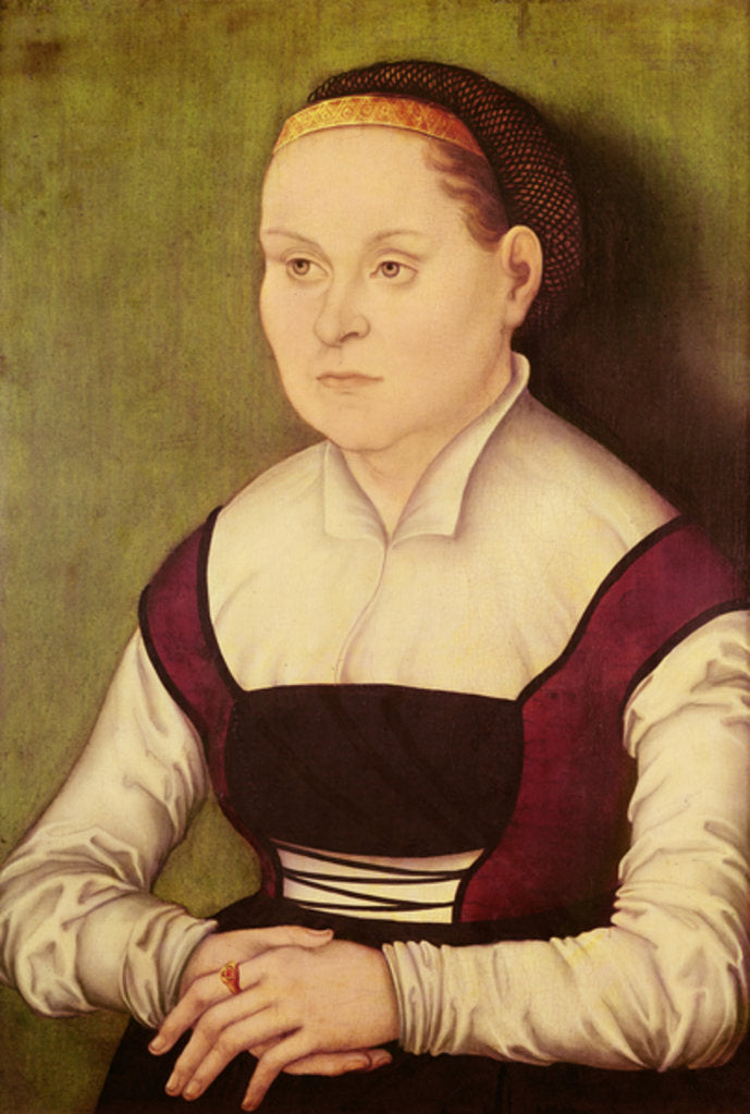 Detail of Portrait of a Woman by School German
