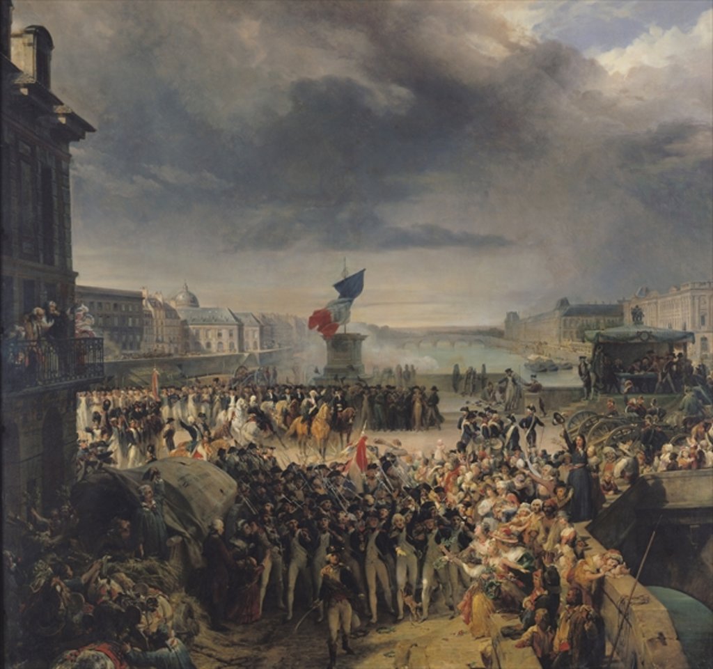 Detail of The Garde Nationale de Paris Leaves to Join the Army in September 1792, c.1833-36 by Leon Cogniet