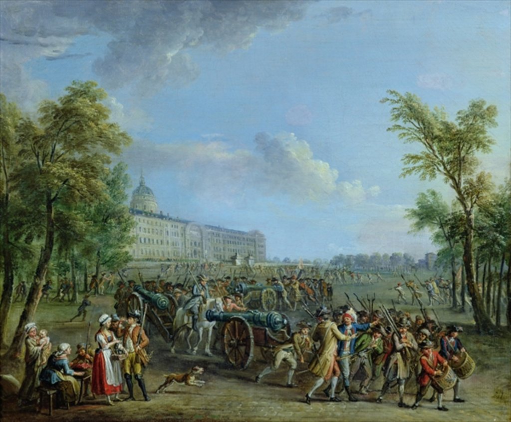 Detail of The Pillage of the Invalides, 14 July 1789 by Jean-Baptiste Lallemand