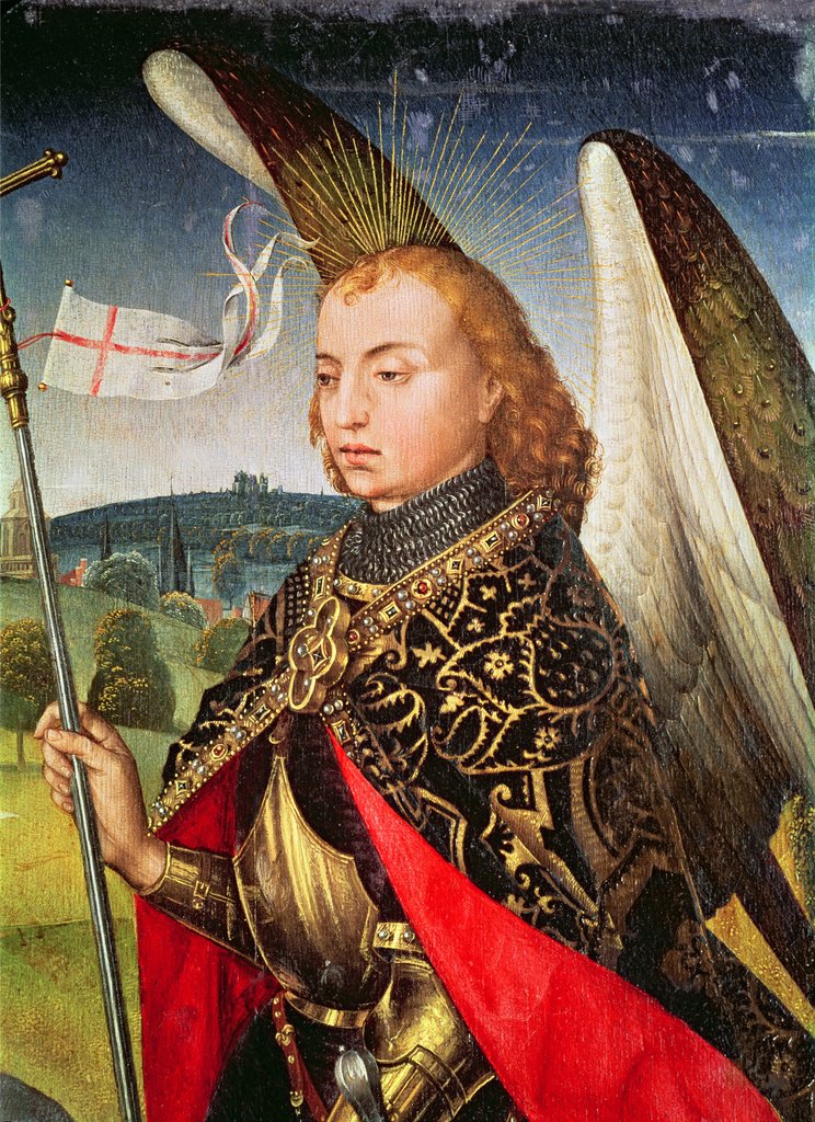 Detail of Saint Michael the Archangel, 1460-66 by Rogier van der Weyden