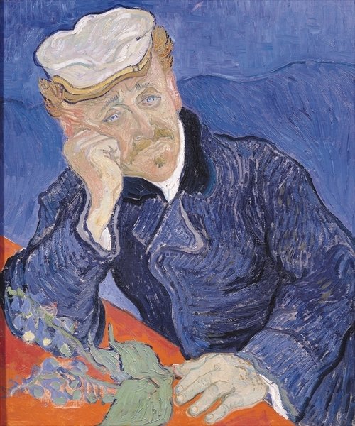 Detail of Dr. Paul Gachet, 1890 by Vincent van Gogh