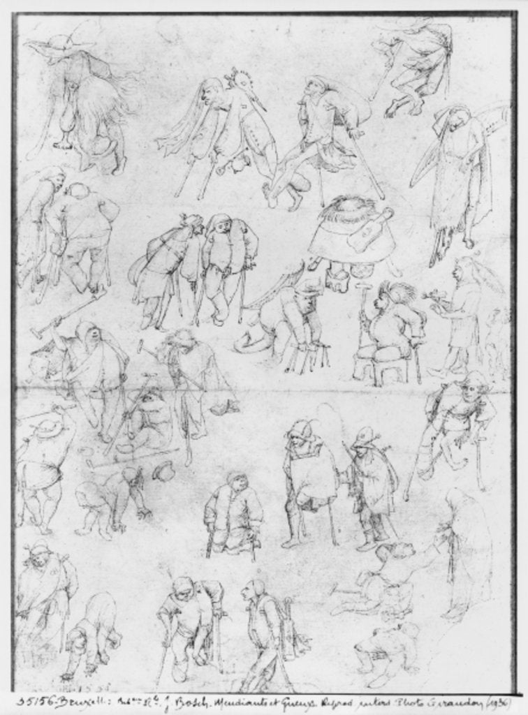 Detail of Beggars by Hieronymus Bosch