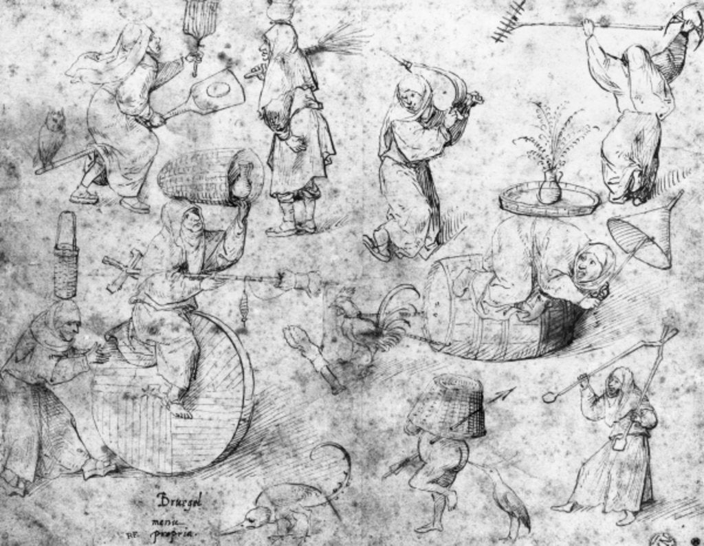 Detail of Witches by Hieronymus Bosch