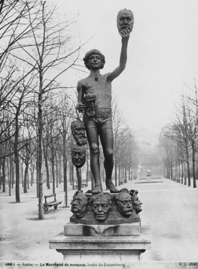 Detail of The mask seller, 1883 by Zacharie Astruc