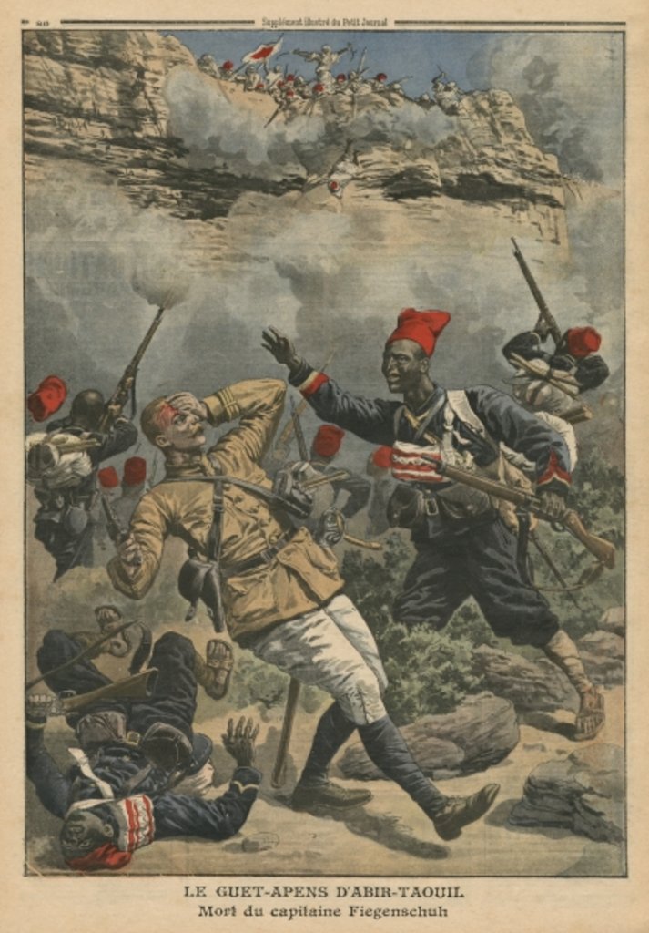 Detail of Ambush at Abir-Taouil, death of Captain Fiegenschuh by French School
