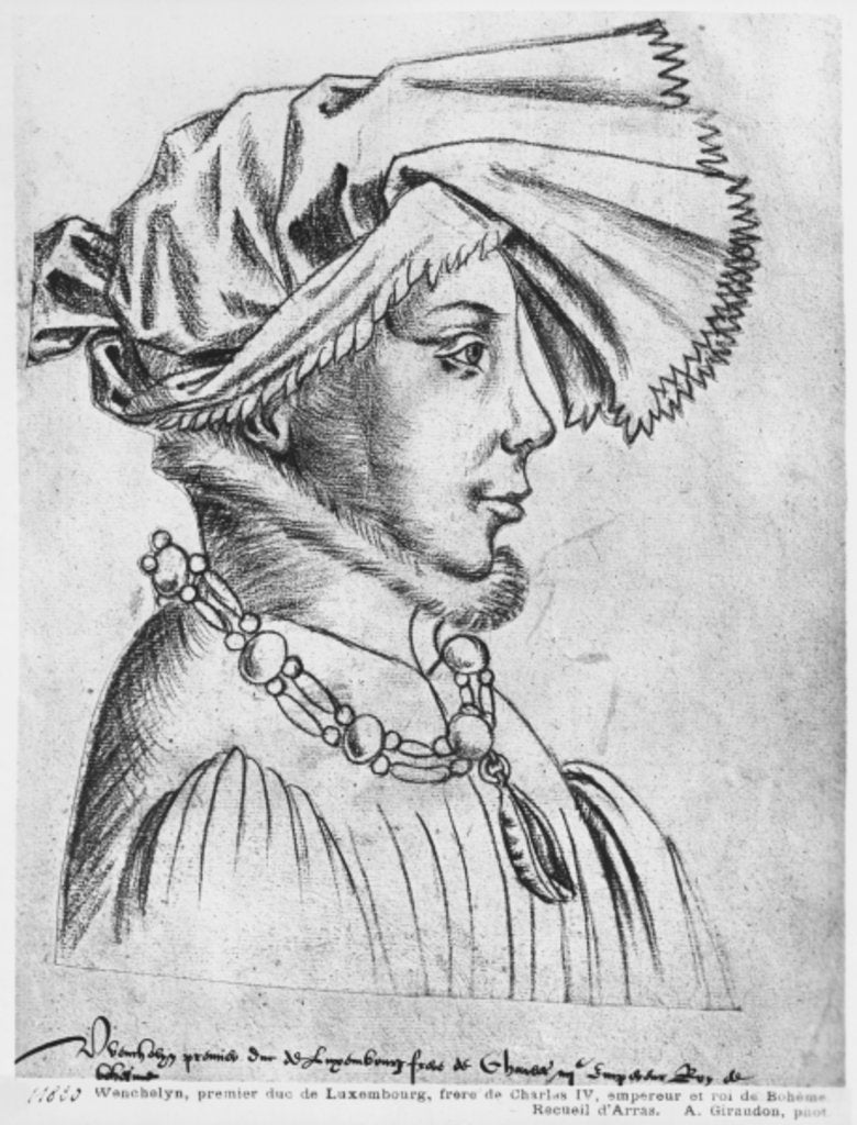 Detail of Ms 266 fol.173 Wenceslaus I, first Duke of Luxembourg by Flemish School