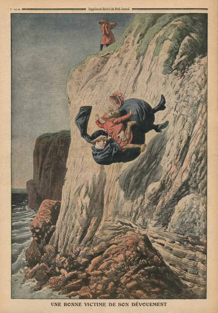 Detail of A nanny victim of her devotion by French School