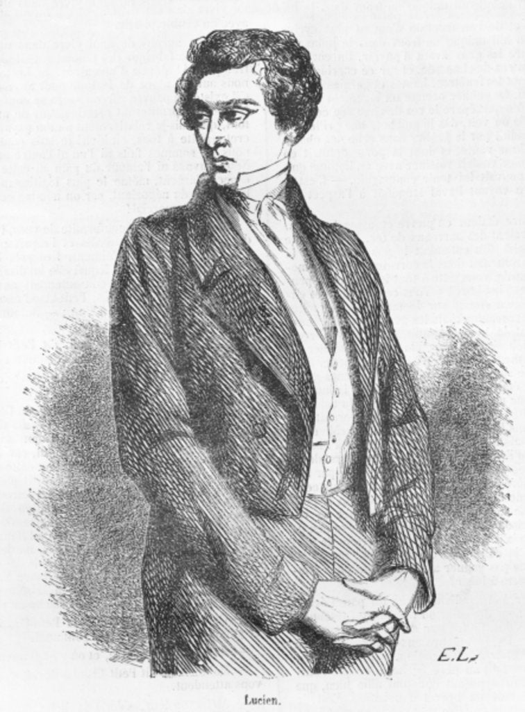 Detail of Lucien de Rubempre by French School